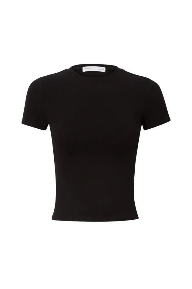 Clothing Supr T Shirts Cotton Fitted Tee Black