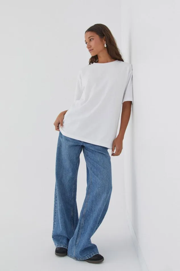 Clothing Supr T Shirts Oversized Tee White
