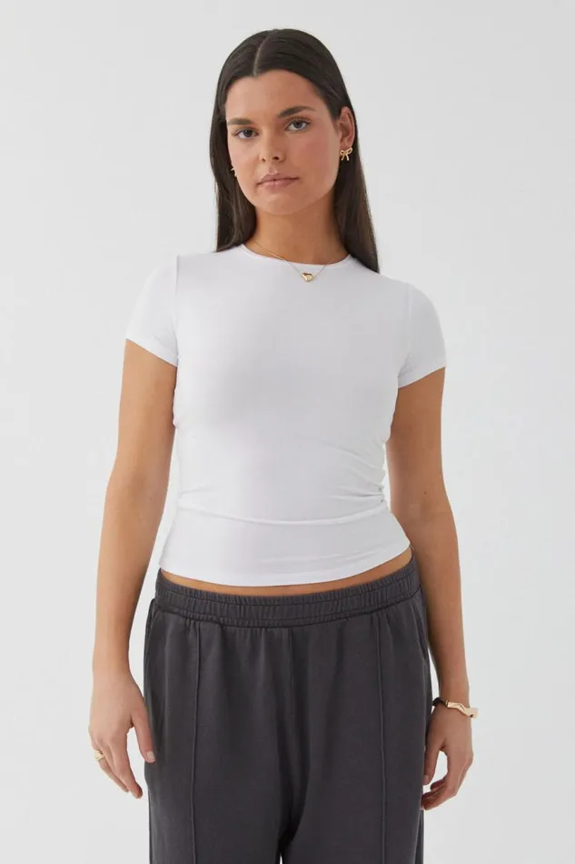 Clothing Supr T Shirts Soft Longline Tee White