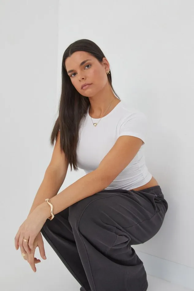 Clothing Supr T Shirts Soft Longline Tee White