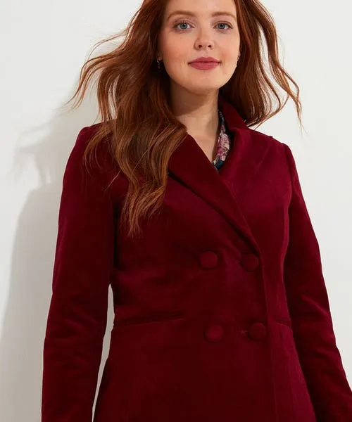Coats and Jackets Apparel Joebrowns Double Breasted Cord Jacket Berry