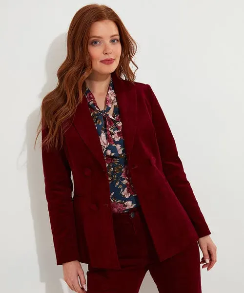 Coats and Jackets Apparel Joebrowns Double Breasted Cord Jacket Berry