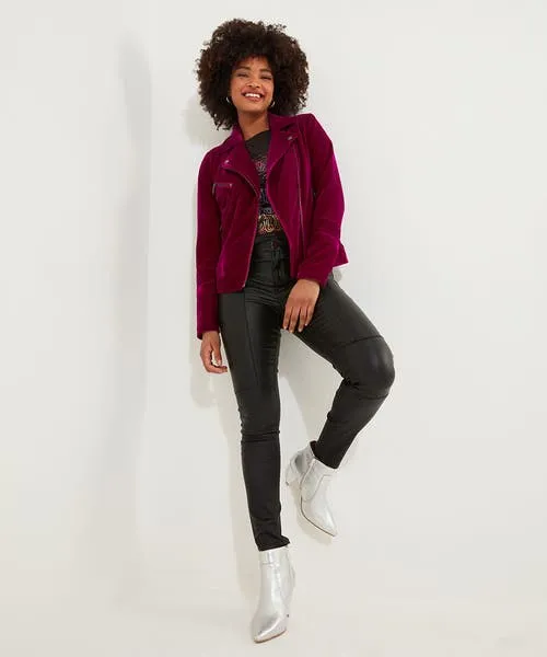 Coats and Jackets Apparel Joebrowns Wonderfully Velour Jacket Magenta Coats and Jackets Apparel Joebrowns Wonderfully Velour Jacket Magenta