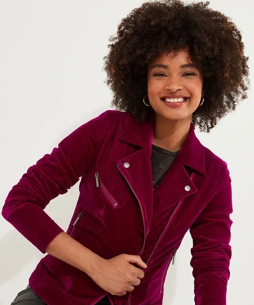 Coats and Jackets Apparel Joebrowns Wonderfully Velour Jacket Magenta Coats and Jackets Apparel Joebrowns Wonderfully Velour Jacket Magenta