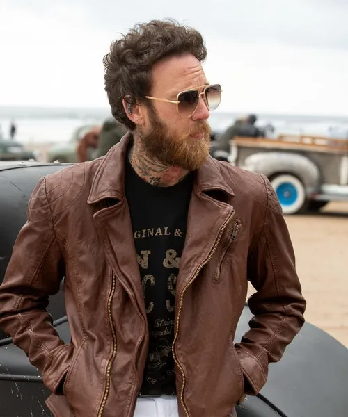 Coats and Jackets Joebrowns Apparel Burner Leather Jacket Tan
