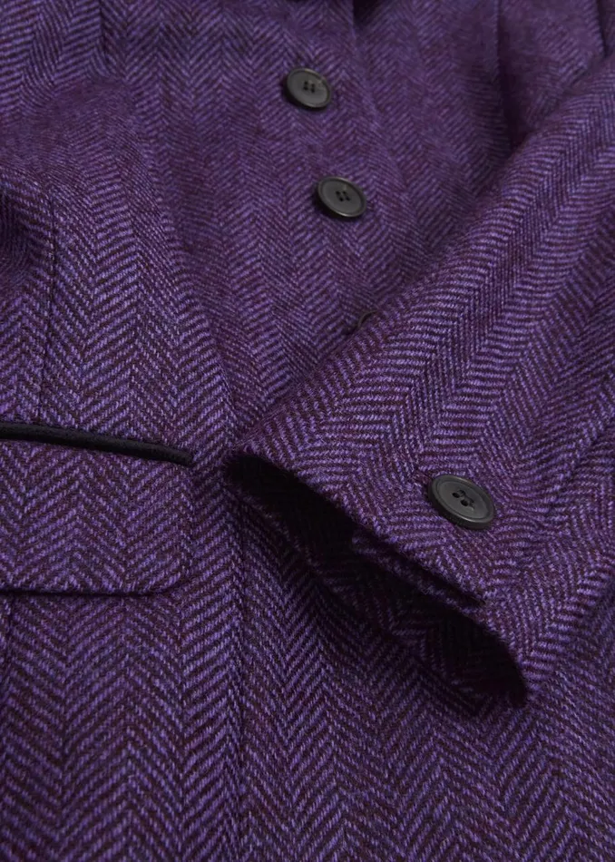 Coats and Jackets Women HOBBS Daniella Wool Jacket Purple Multi