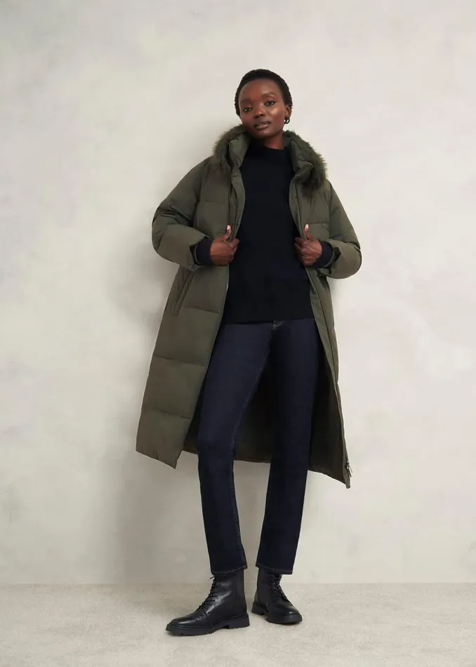 Coats and Jackets Women HOBBS Frome Puffer New Green