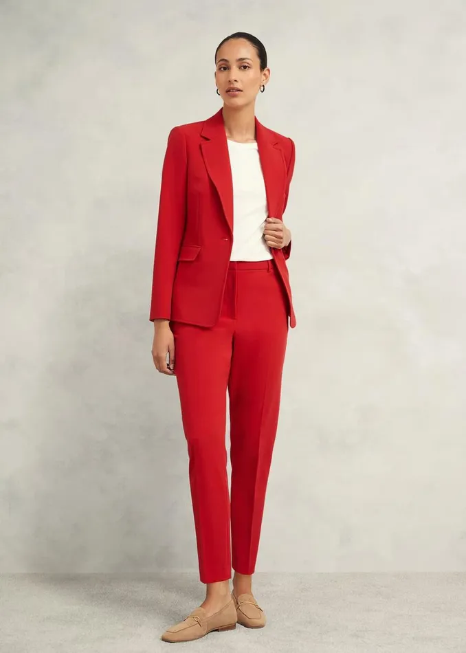 Coats and Jackets Women HOBBS Miley Suit Jacket Begonia Red