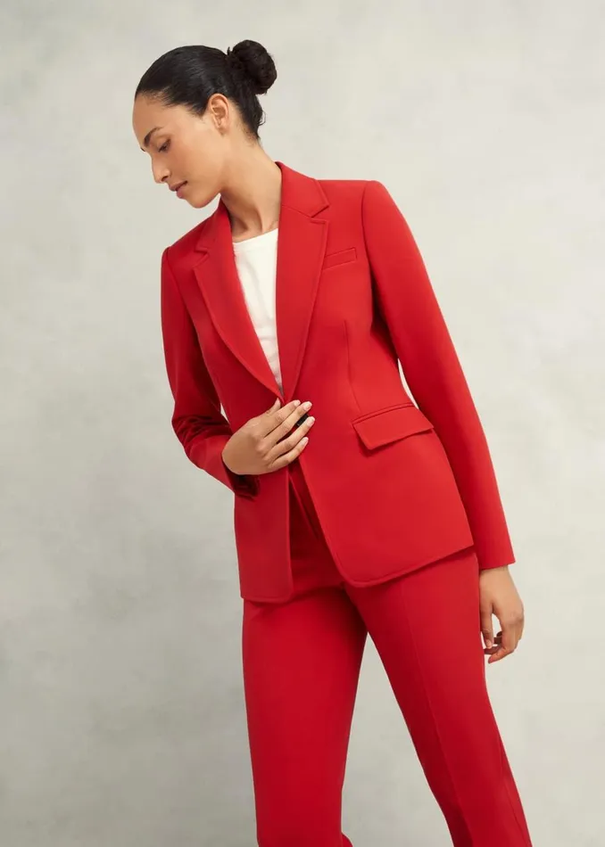 Coats and Jackets Women HOBBS Miley Suit Jacket Begonia Red