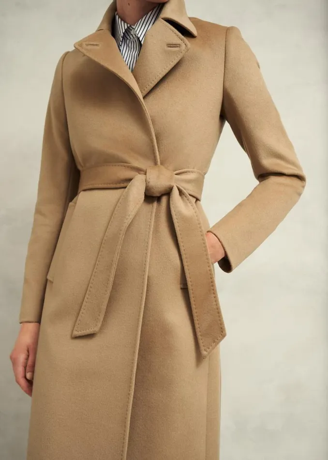 Coats and Jackets Women HOBBS Petite Livia Wool Coat Hobbs Camel