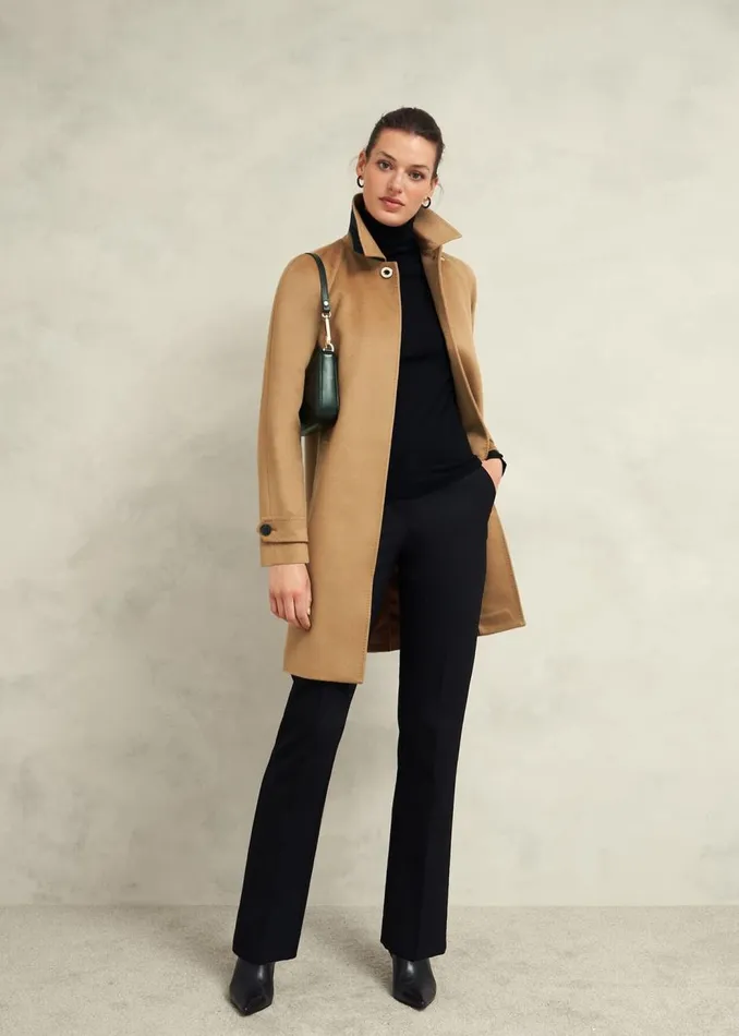 Coats and Jackets Women HOBBS Vivienne Wool Coat Warm Beige