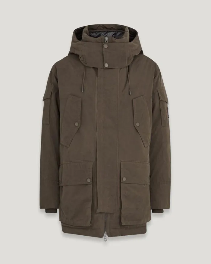 Coats and Parkas Men Belstaff Dispatch Parka Clay Brown