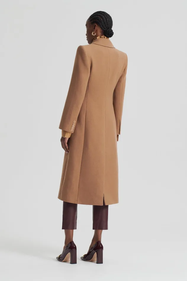Coats Scanlan Theodore Women FAUX FUR COLLAR COAT CAMEL Coats Scanlan Theodore Women FAUX FUR COLLAR COAT CAMEL