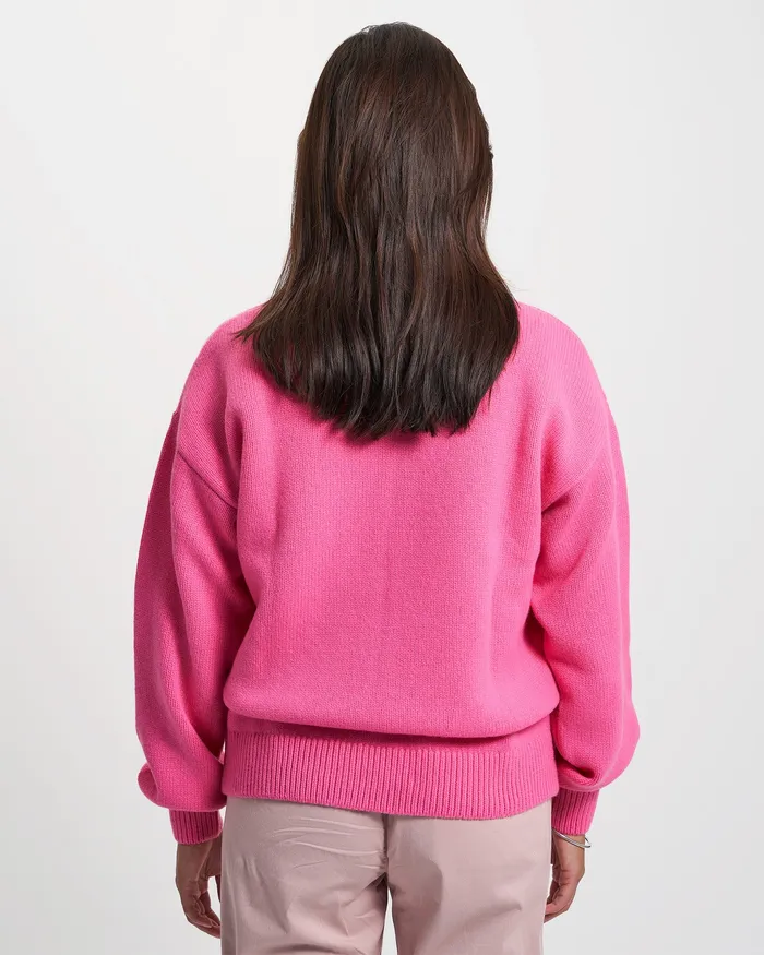Colorfulstandard Knit Sweaters Women Oversized Merino Wool Crew 8211 Polar Blue