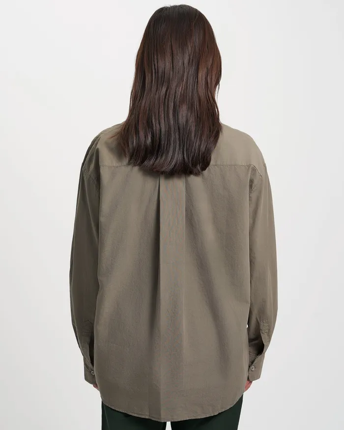 Colorfulstandard Organic Oversized Shirt 8211 Teal Blue Women Shirts
