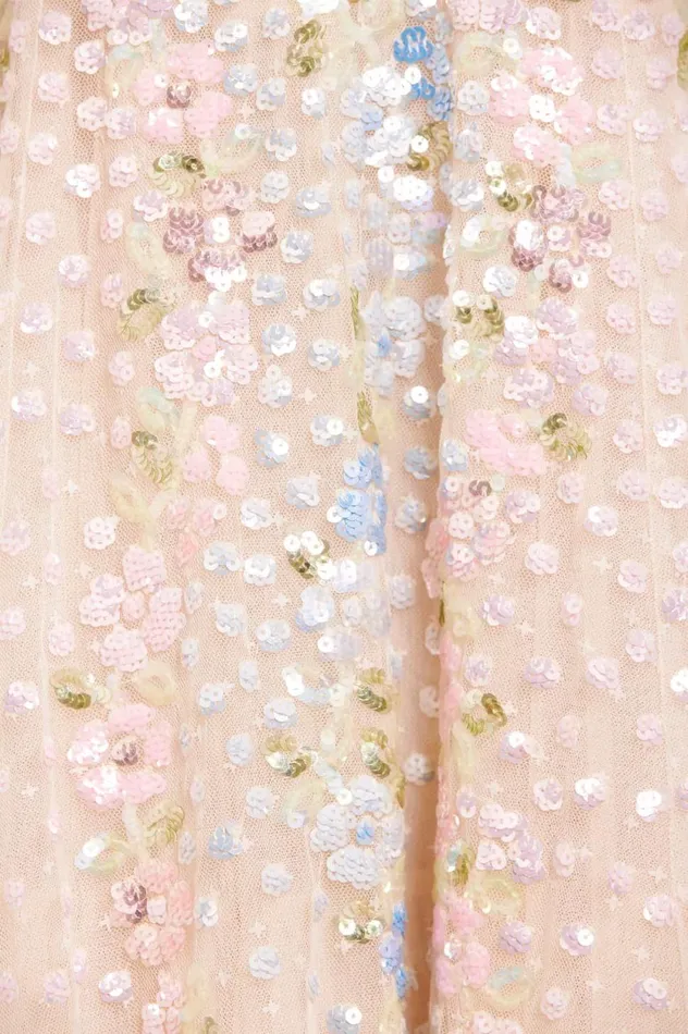 Confetti Gloss OffShoulder Ballerina Dress Champagne Women Needle and Thread Dresses