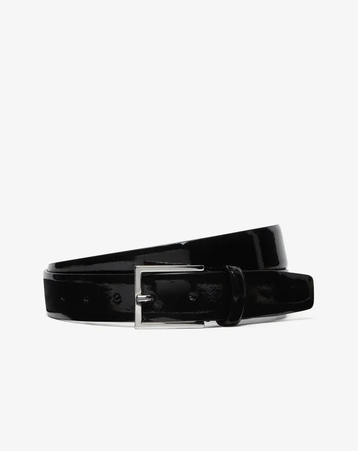 Corneliani Belts And Gloves Black Patent Leather Belt For Men 8211 Men