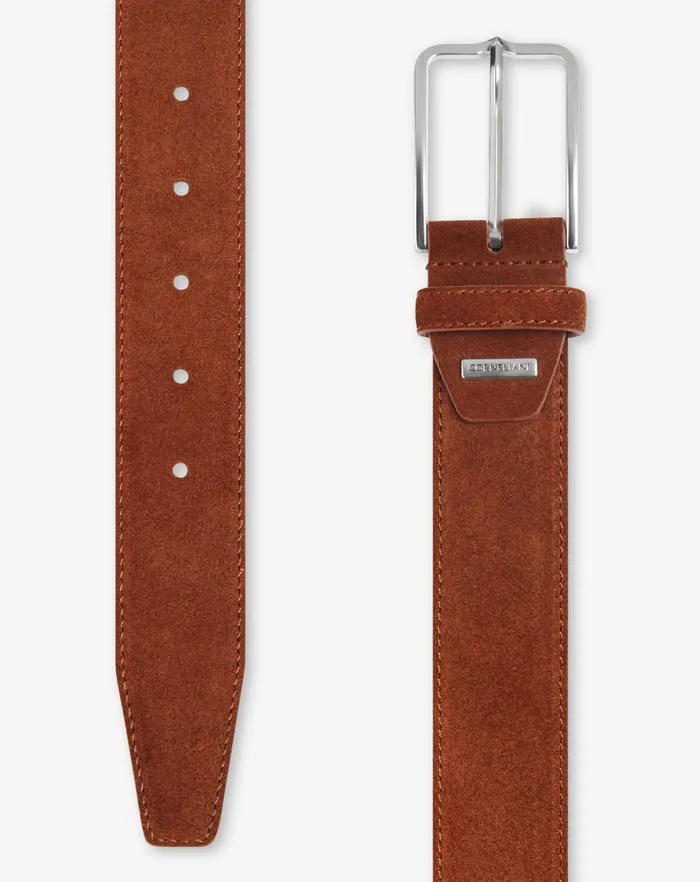 Corneliani Belts And Gloves Rusty Brown Suede Belt For Men 8211 Men
