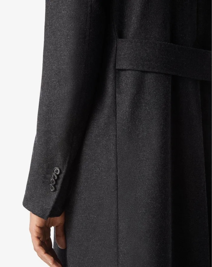 Corneliani Outerwear And Coats Dark Grey Pure Cashmere Coat 8211 Men