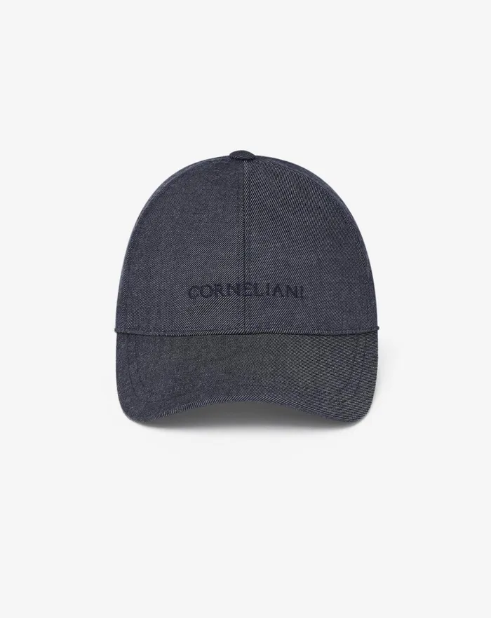 Corneliani Scarves And Hats Navy Blue Wool Baseball Cap For Men 8211 Men