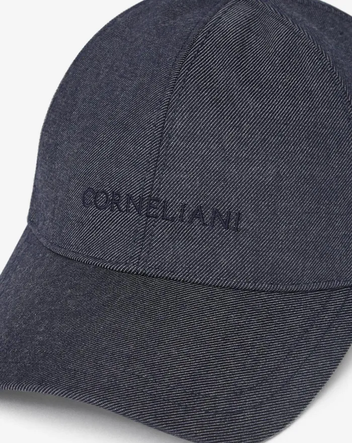 Corneliani Scarves And Hats Navy Blue Wool Baseball Cap For Men 8211 Men