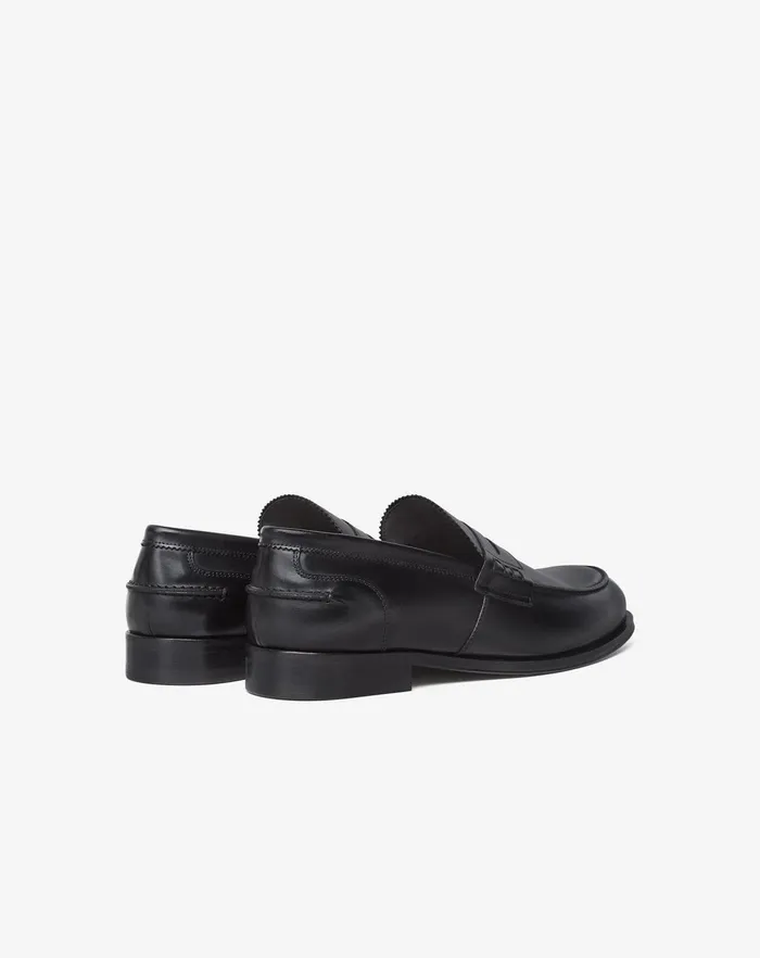Corneliani Shoes Black Aged Calfskin Loafers For Men 8211 Men
