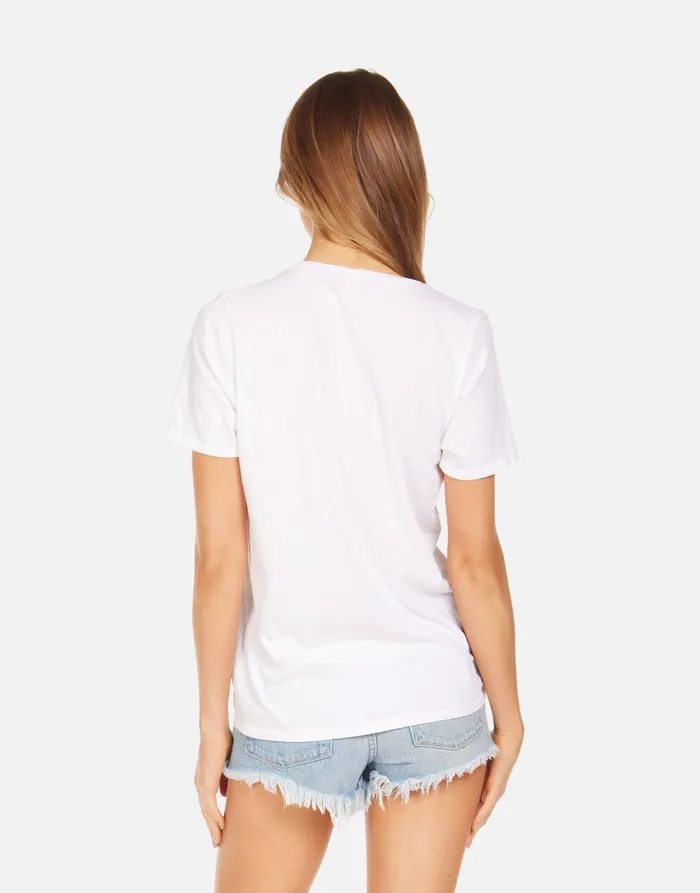 Croft Happy Daisy Peace White Women039s Lauren Moshi Short Sleeve