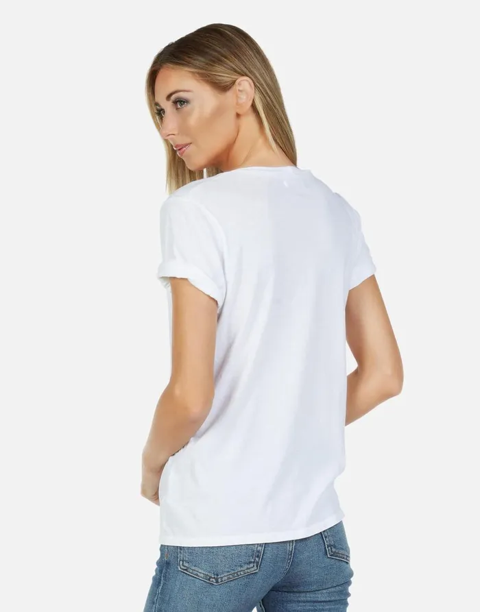Croft X Pink Stud Skull White Women039s Lauren Moshi Short Sleeve