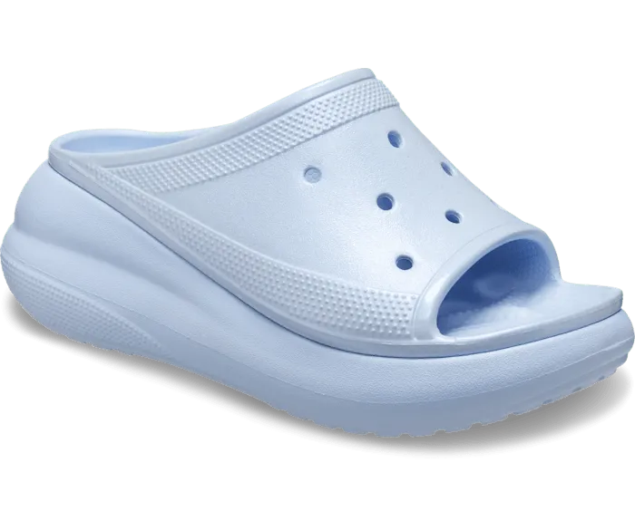 Crush Meta Pearl Slide Blue Calcite Women Crocs Platforms 038 Wedges