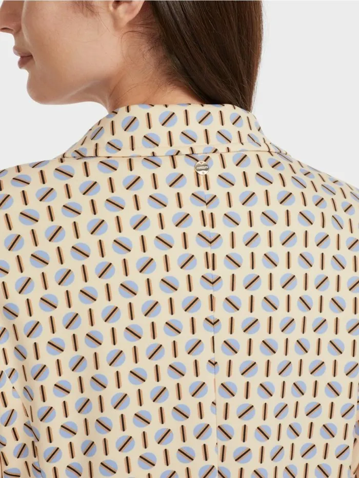 Damen Marc Cain Blazer Blazer Im Grafischen Dessin Dark Cream