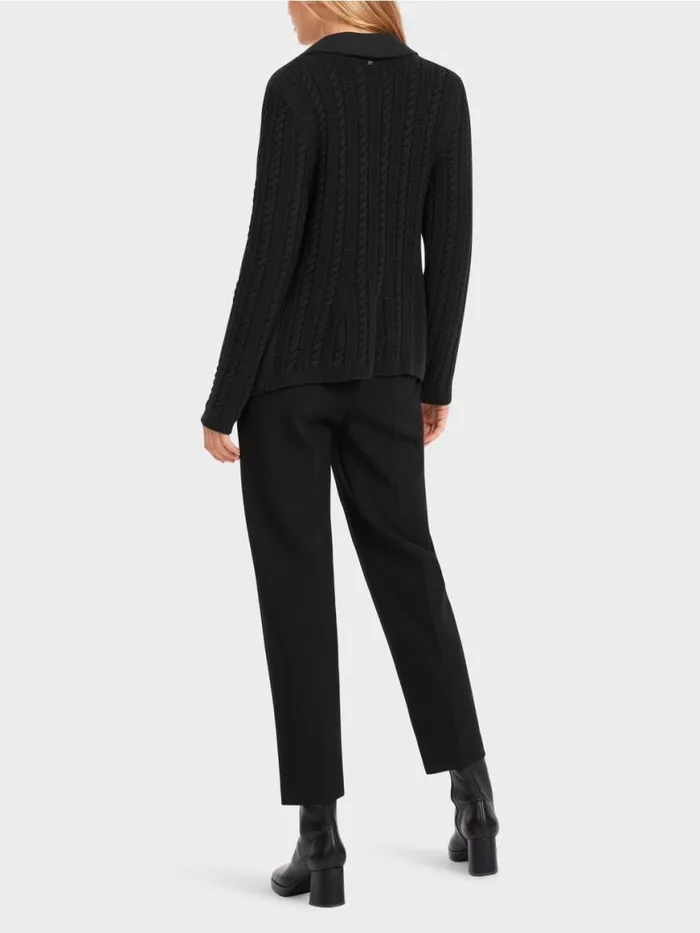 Damen Marc Cain Blazer In Deutschland Gestrickter Blazer Black