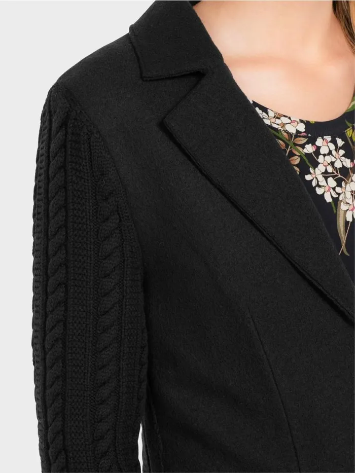 Damen Marc Cain Blazer In Deutschland Gestrickter Blazer Black