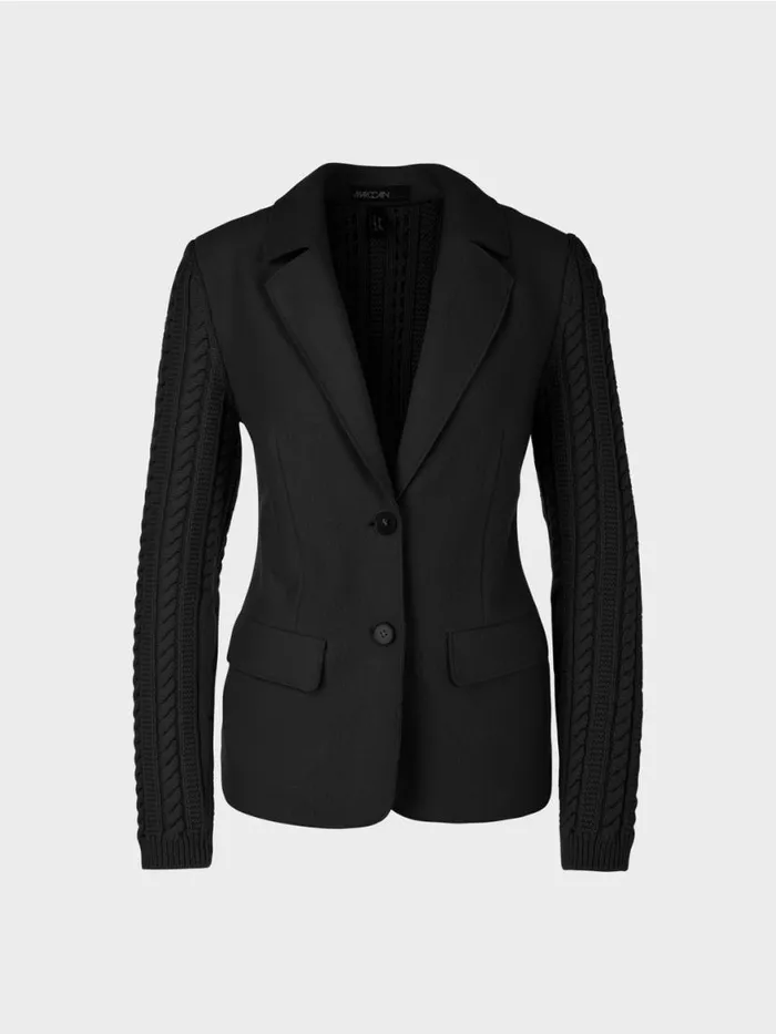 Damen Marc Cain Blazer In Deutschland Gestrickter Blazer Black