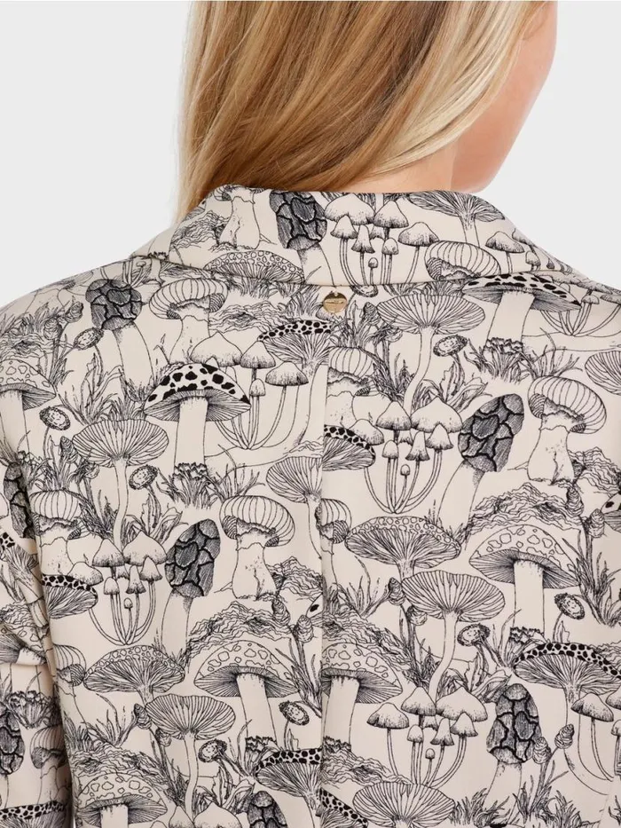 Damen Marc Cain Blazer Jerseyblazer Mit Alloverprint Soft Blossom