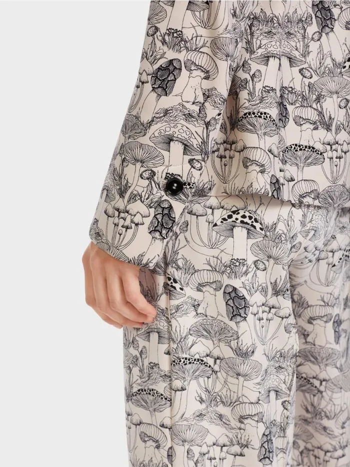 Damen Marc Cain Blazer Jerseyblazer Mit Alloverprint Soft Blossom