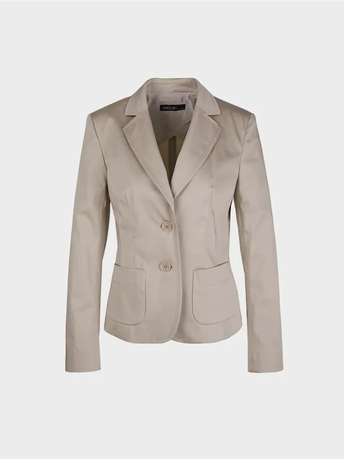 Damen Marc Cain Blazer Stretchiger Blazer Simply Taupe