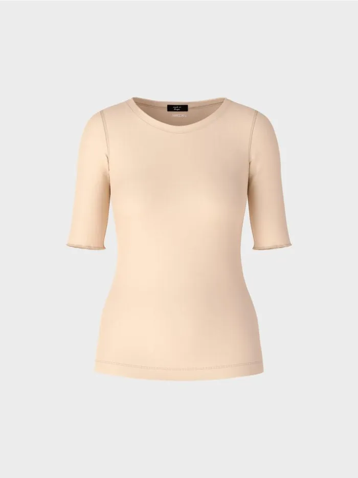 Damen Marc Cain Shirts and Tops TShirt Mit rmel Dark Cream