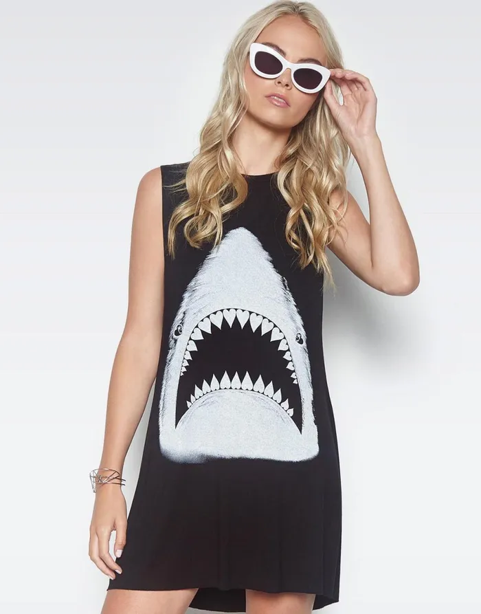 Deanna Shark Black Women039s Lauren Moshi Dresses
