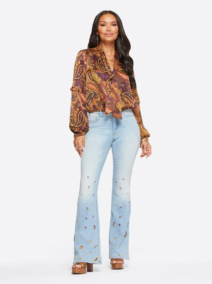 Denim Clothing Jessica Simpson Charmed Flare In Bloom