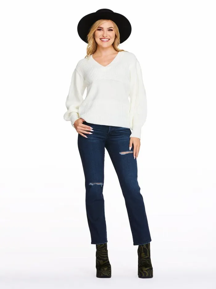 Denim Clothing Jessica Simpson Flirt High Rise Straight Crop In Jet Set