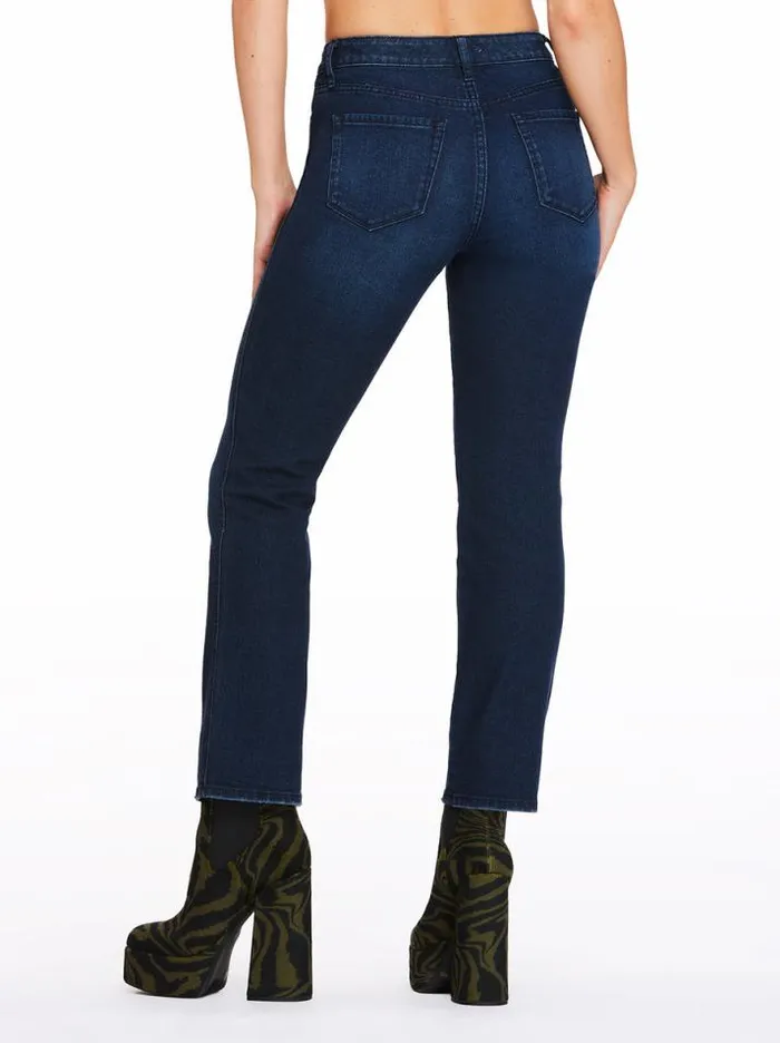 Denim Clothing Jessica Simpson Flirt High Rise Straight Crop In Jet Set