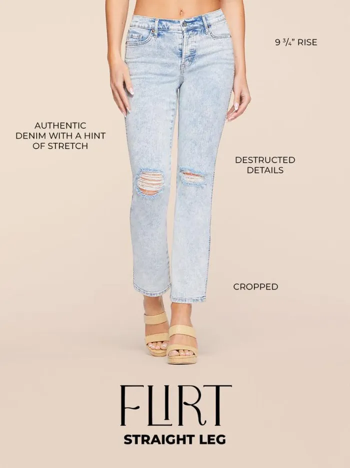 Denim Clothing Jessica Simpson Flirt High Rise Straight Crop In New Day
