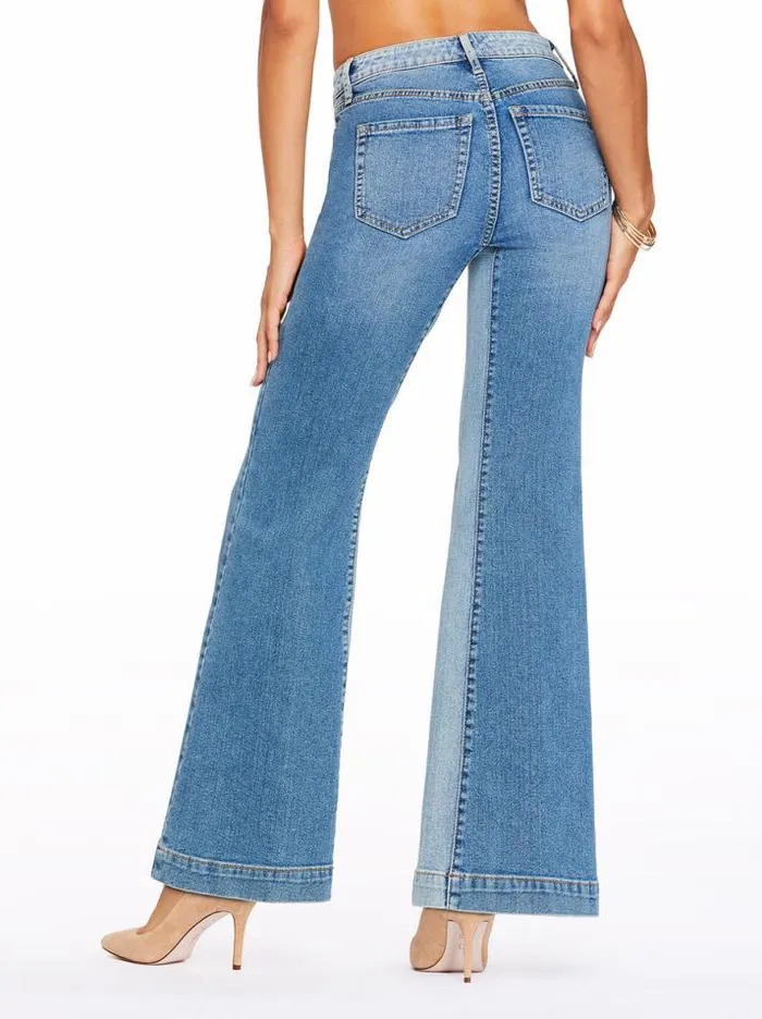 Denim Clothing Jessica Simpson True Love Wide Leg Trouser Jeans In Rendezvous Off Road