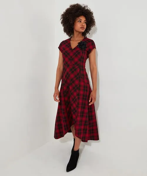 Dixie Check Dress With Corsage Red Apparel Dresses Joebrowns Dixie Check Dress With Corsage Red Apparel Dresses Joebrowns