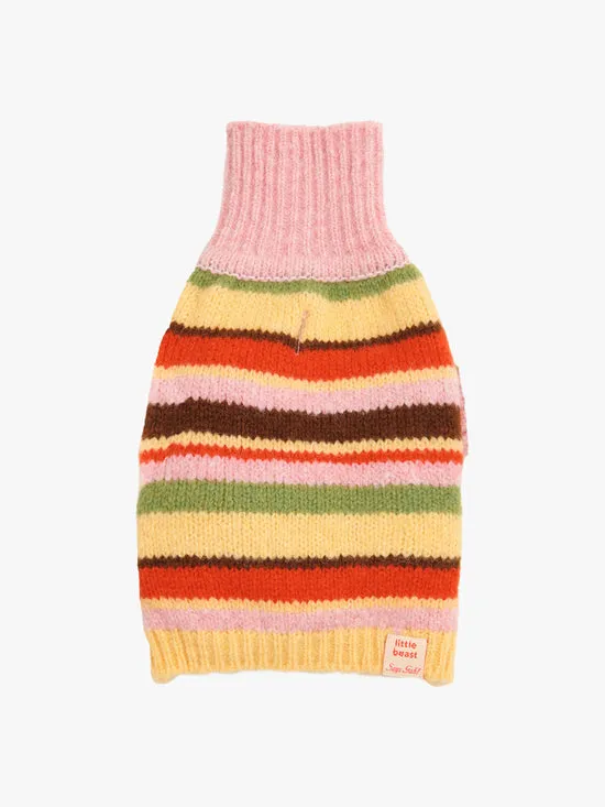 Dog Sweater Pink Stripe Women Pet Lisa Says Gah