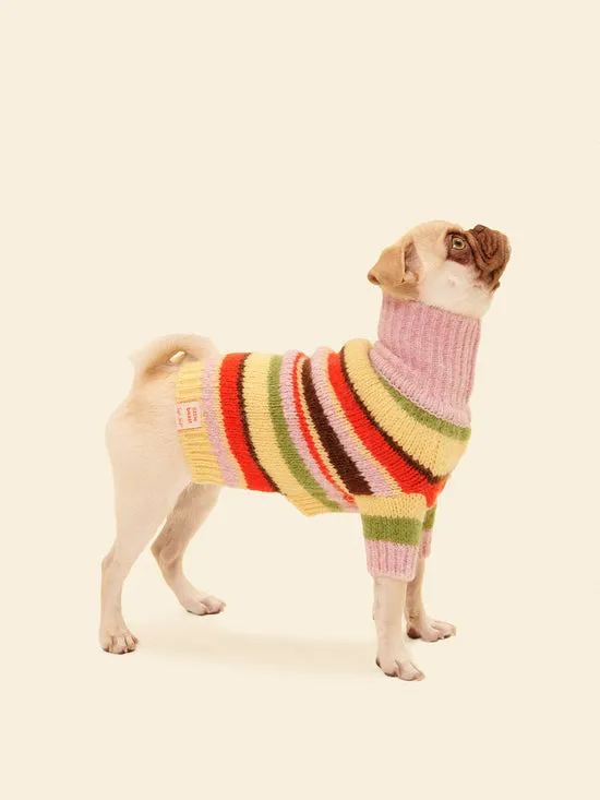 Dog Sweater Pink Stripe Women Pet Lisa Says Gah