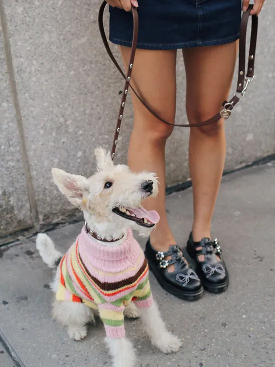 Dog Sweater Pink Stripe Women Pet Lisa Says Gah