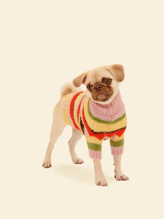 Dog Sweater Pink Stripe Women Pet Lisa Says Gah