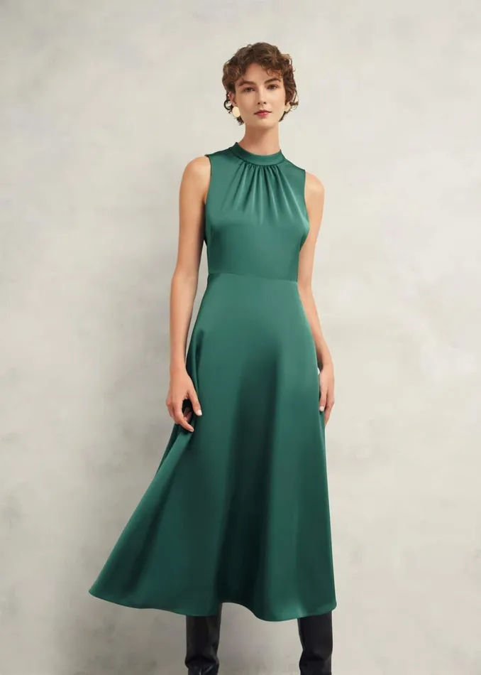 Dresses and Jumpsuits Women HOBBS Fairhaven Dress Foliage Green