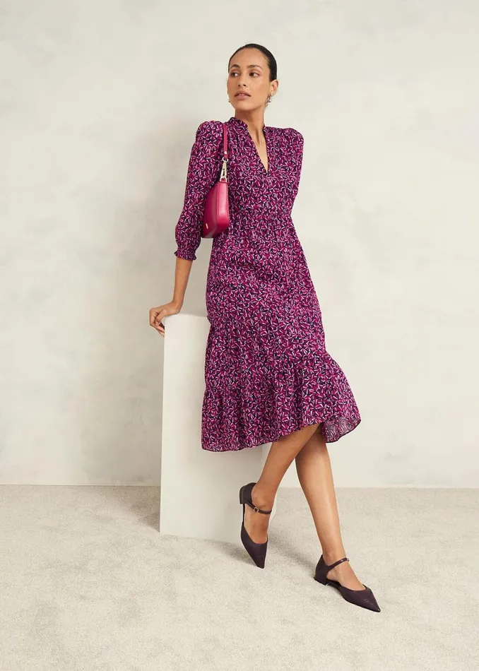 Dresses and Jumpsuits Women HOBBS Freda Dress Navy Multi